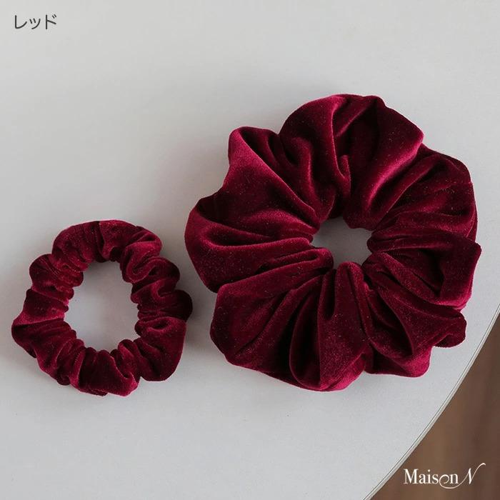 ベロアシュシュ 2個セット ビッグシュシュ＋ミニシュシュ |  | 16