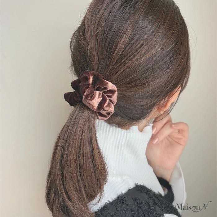 ベロアシュシュ 2個セット ビッグシュシュ＋ミニシュシュ |  | 06