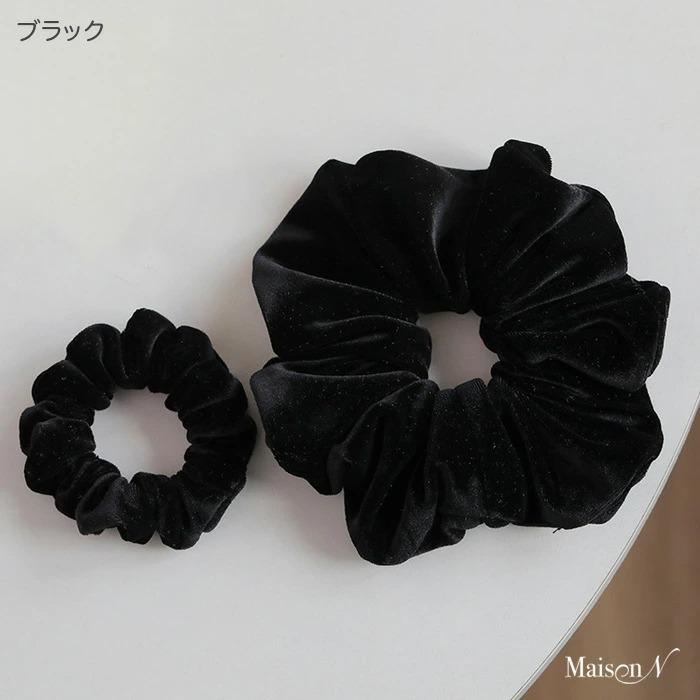 ベロアシュシュ 2個セット ビッグシュシュ＋ミニシュシュ |  | 08