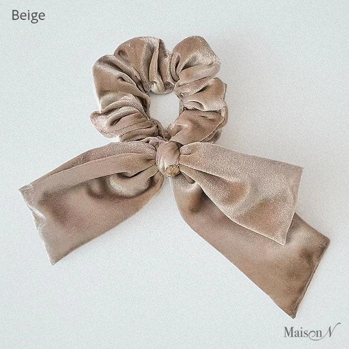 ベロアリボンシュシュ アシンメトリーリボンシュシュ |  | 12