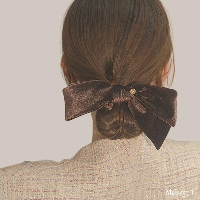 ベロアリボンシュシュ アシンメトリーリボンシュシュ |  | 08