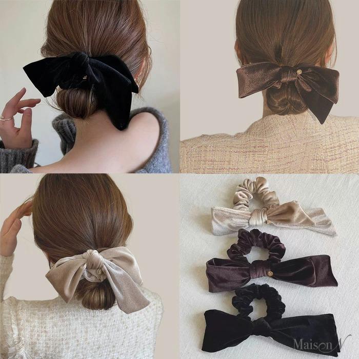 ベロアリボンシュシュ アシンメトリーリボンシュシュ |  | 05