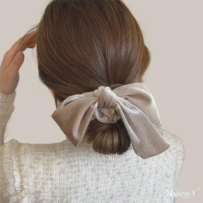 ベロアリボンシュシュ アシンメトリーリボンシュシュ |  | 07