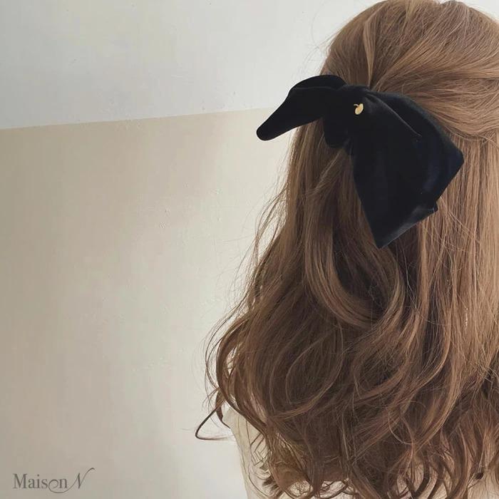 ベロアリボンシュシュ アシンメトリーリボンシュシュ |  | 11