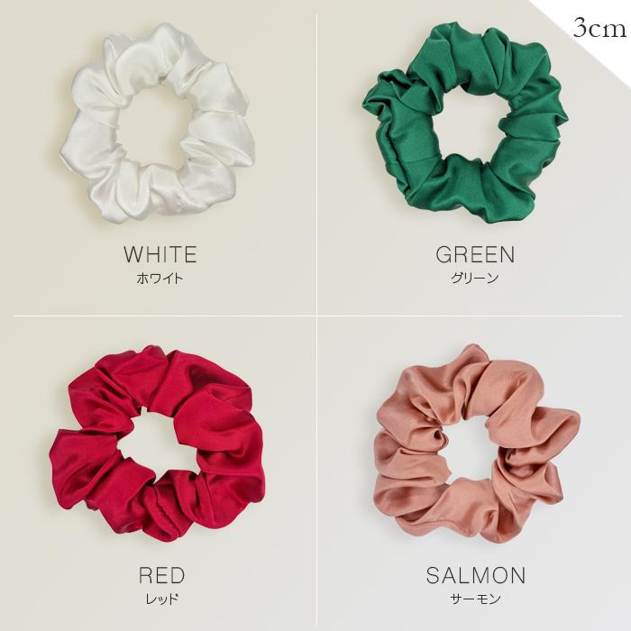 シルク100%【全21色】シルク シュシュ ヘアゴム |  | 16