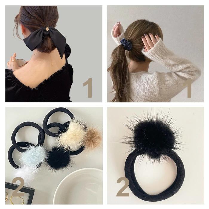 ヘアアクセサリー福袋10点セット ヘアゴム シュシュ ヘアクリップ