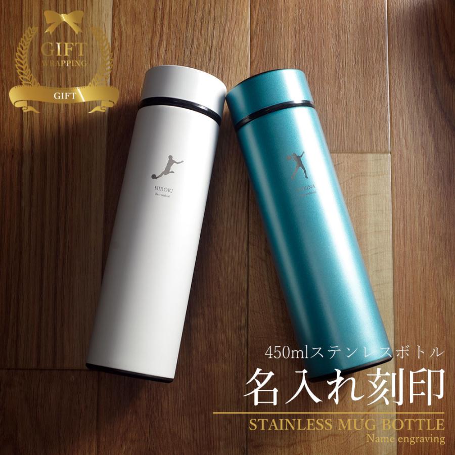 名入れ 水筒 マイボトル マグボトル おしゃれ 名前入り プレゼント 実用的 サーモステンレス ケータイマグ ステンレスボトル 真空断熱 保温保冷 名前入り 450ml Z5c Mokumoku 通販 Yahoo ショッピング