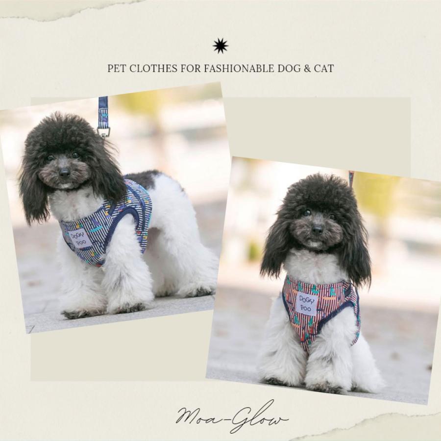 犬用ハーネス 犬用首輪 犬用 ハーネス リードセット おしゃれ Dogypoo ウェアタイプ ヨット ストライプ 春 夏 ブルー ピンク 小型犬 中型犬 Pco0017 Pet Life インテリア Moa Glow 通販 Yahoo ショッピング