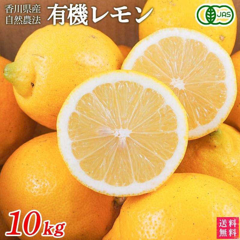 香川県産　有機レモン　１０ｋｇ　送料無料　有機JAS　オーガニック　MOA自然農法　国産　檸檬　有機栽培 | 