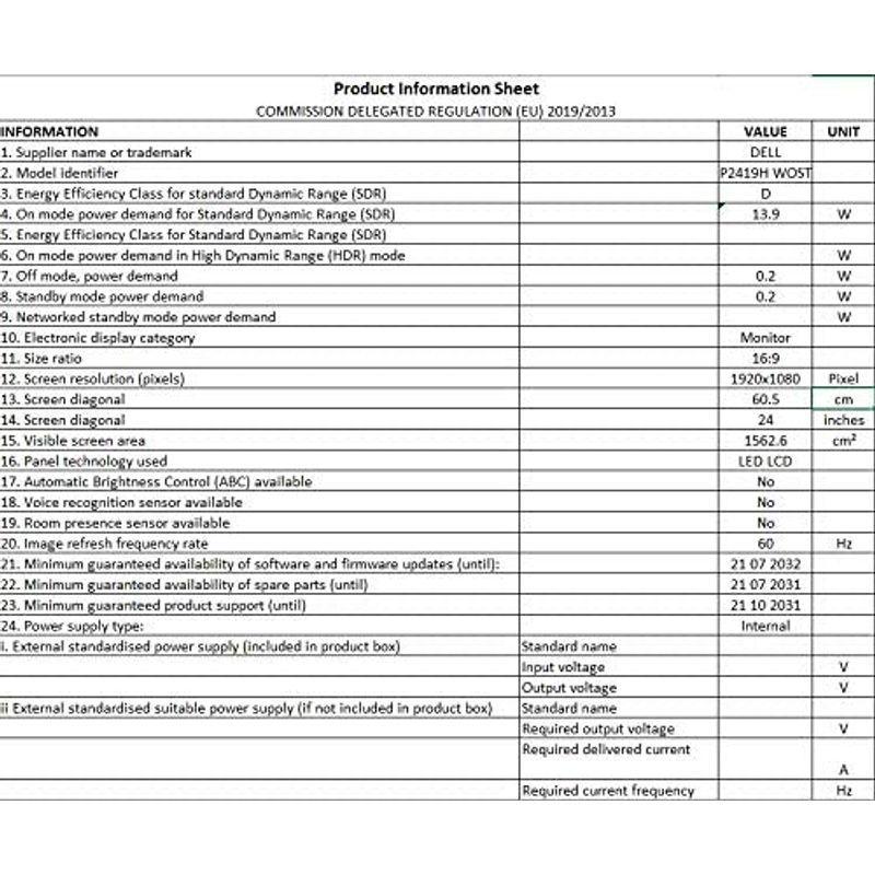 新入荷!!【日本未発売】 DELL P2419H プロフェッショナルシリーズ 23.8インチワイドモニタ 【5741964842】(20539円)