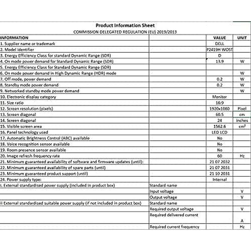 新入荷!!【日本未発売】 DELL P2419H プロフェッショナルシリーズ 23.8インチワイドモニタ 【5741964842】(20539円)
