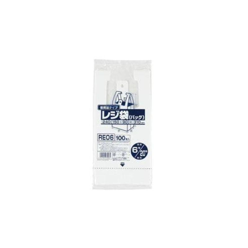 ジャパックス レジ袋(乳白)省資源 関東6号 関西20号 100枚×20冊×4箱入