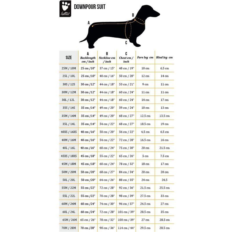 フルッタ (Hurtta) ダウンポアスーツ ブラック ペット用 50L Hurtta ダウンポアスーツ ブラック ペット用 50L