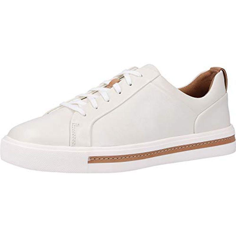 クラークス スニーカー アンマウイレース 本革 ホワイトレザー 24 Cm