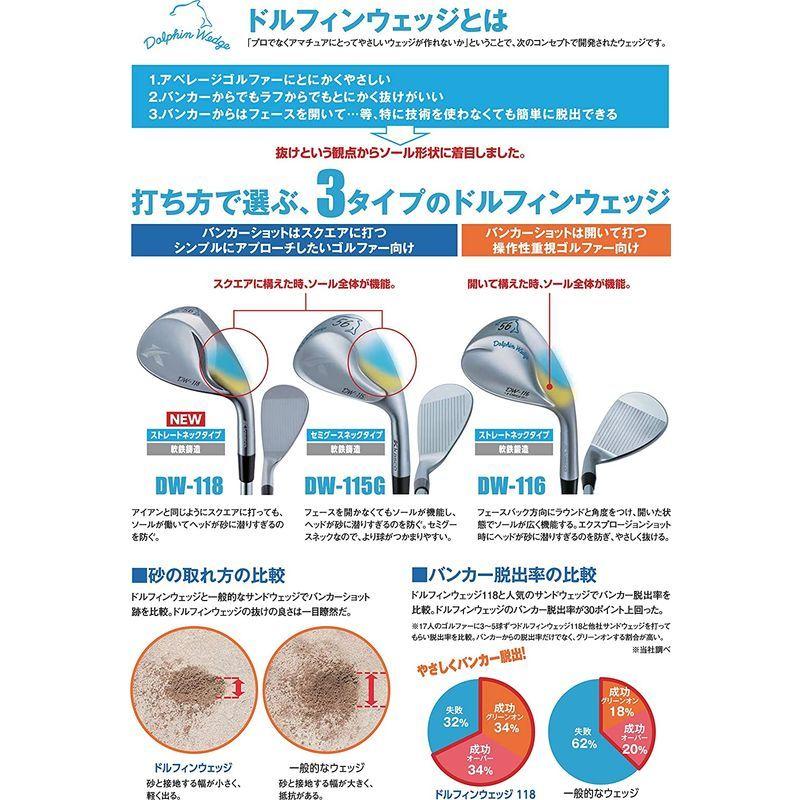 キャスコ(Kasco) サンドウェッジ ドルフィンウェッジ ストレートネックタイプ DW-118 Dolphin DP-151 カーボン メ Kasco サンドウェッジ ドルフィンウェッジ ストレートネックタイプ DW Dolphin DP カーボン メ 58度