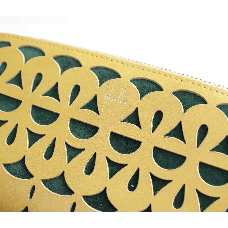 【クーポン】 (シビラ)sybilla ピエッサ ラウンドファスナー 長財布 5470272 (マスタード(53)) 【1996062738】(11051円)