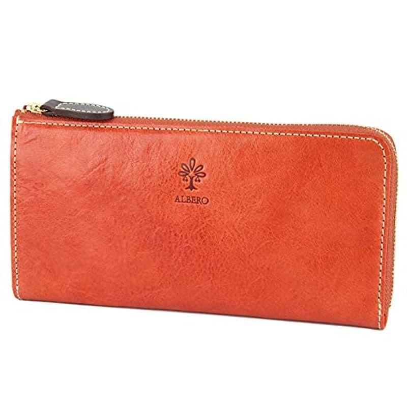 アルベロ ALBERO 長財布 L字ファスナー 6300 PIERROT ピエロシリーズ オレンジ AL-6300-40