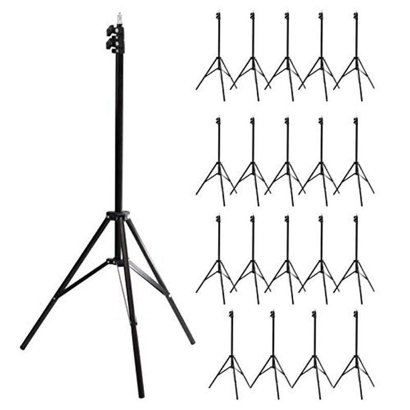 エツミ VLOGライトスタンドM-3 20本セット V-82439-20 最長190cm 3段アルミライトスタンド 重量690g