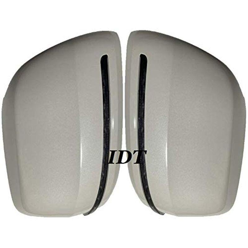 IDT ミニウエス付 トヨタ ランクル 200系 プラド 150系 白 シーケンシャルウインカー付 ドアミラーカバー サイドミラー ウインカ