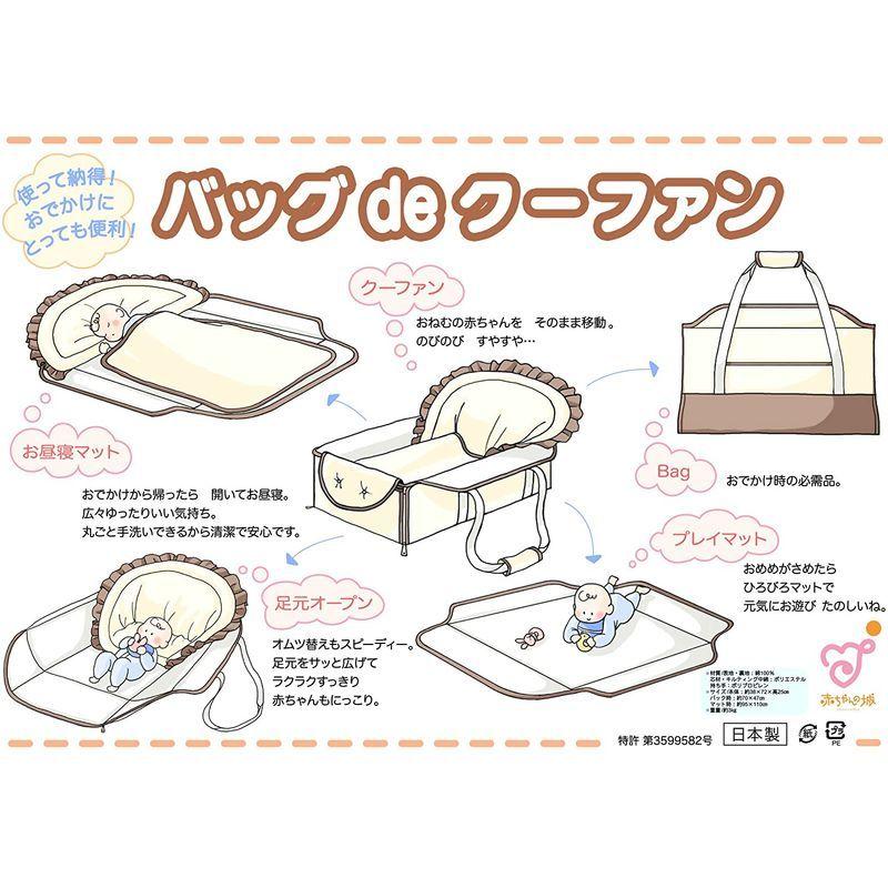 赤ちゃんの城 バッグdeクーファン ぞうさん アイボリー バッグdeクーファン ぞうさん アイボリー サイズ