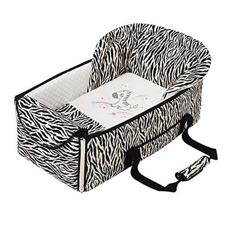 フジキ お昼ね布団にもなるクーファン しまうま 日本製 クーファン クーハン ベビーキャリー バスケット かご 赤ちゃん 持ち運び