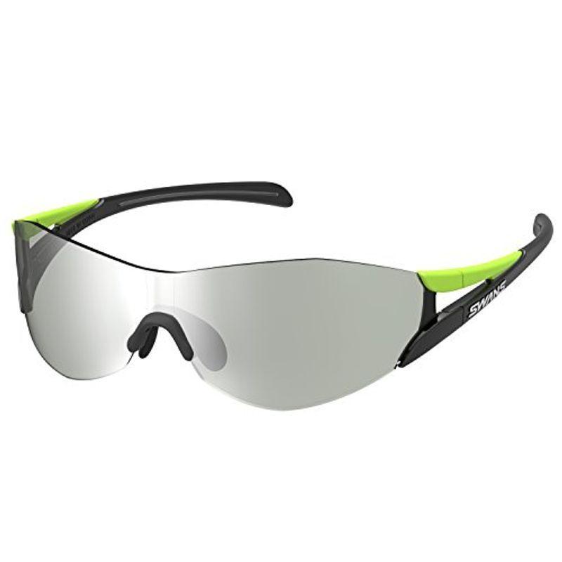 SWANS(スワンズ) スポーツ サングラス ソウ2 ミラーレンズモデル SOU2-0702 LG ライムグリーン×ブラック/シルバーミラー
