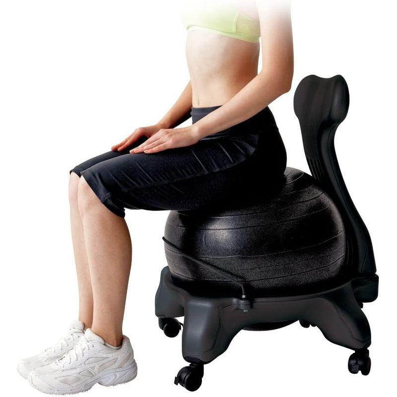 秦運動具工業 バランスボールチェア50cm ブラック DB120CB バランスボールチェア50cm ブラック DB120CB サイズ