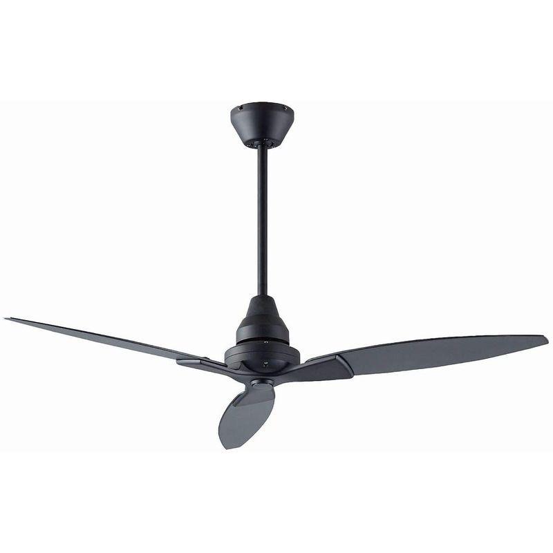 ダイコー シーリングファン ブラック 軽量 吹き抜け 傾斜天井 リモコン 簡易取付 DGC-074 ／ シーリングファン ブラック 軽量 吹き抜け 傾斜天井 リモコン 簡易取付 DGC