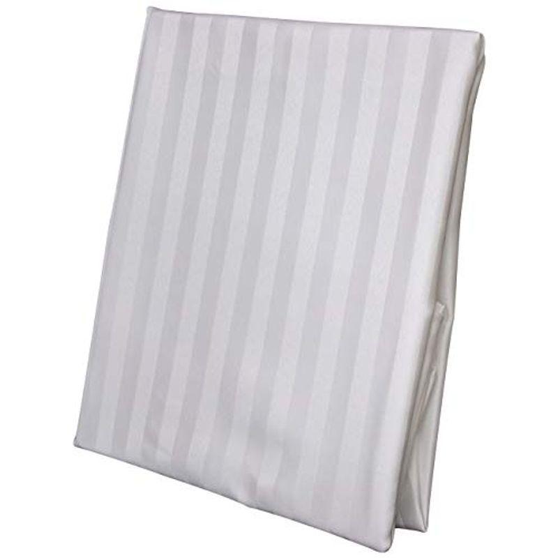 フランスベッド 掛けふとんカバー ホワイト シングル 高級ホテルの心地よさホテルズセレクトウィレットストライプ 360005100