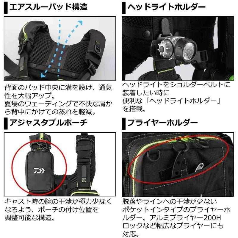 ダイワ(DAIWA) フィッシングベスト ベンチクールゲームベストIV ブラックカモ フリー DF-6109 ブラックカモ フリー DAIWA フィッシングベスト ベンチクールゲームベストIV DF サイズ