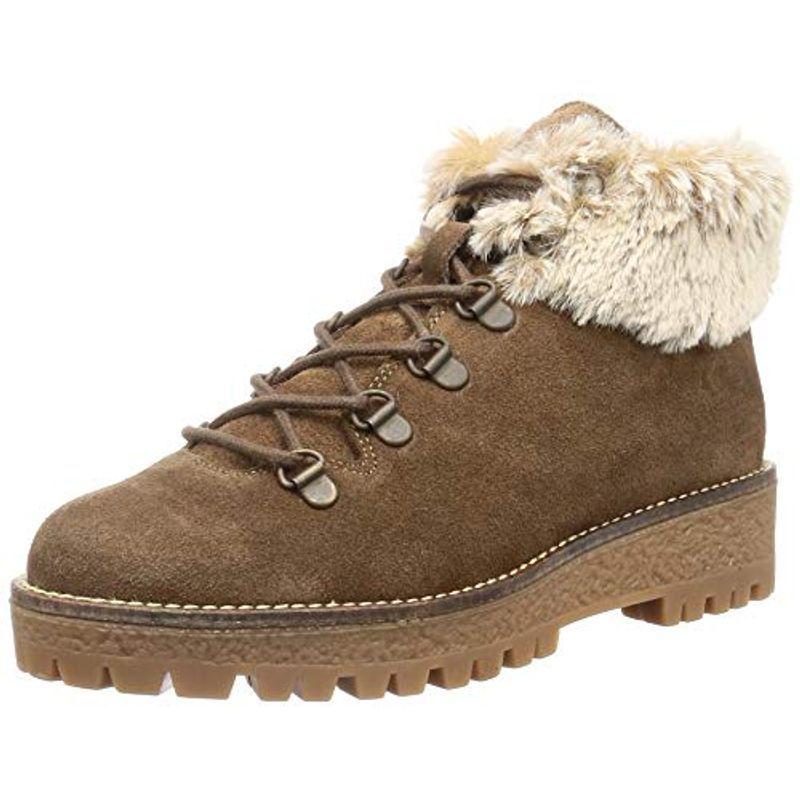 プーペ トレッキングブーツ ファーデザイン レディース TAUPE 24.0 cm