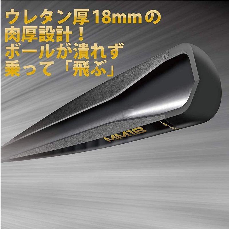 SSK(エスエスケイ) 野球 少年軟式バット FRP製 MM18ミドル JR SBB5039MD ブラック×ゴールド 78cm 少年野球対応 エスエスケイ 野球 少年軟式バット FRP製 MM18ミドル JR SBB5039MD ブラック×ゴールド 78cm 少年野球対応