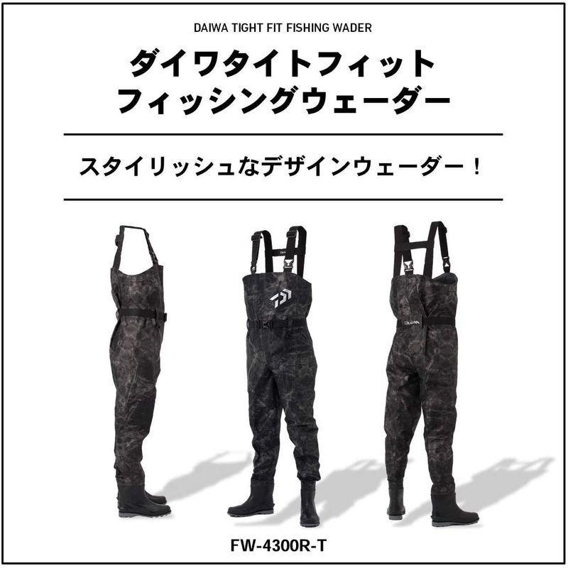 アウターセール ダイワ(DAIWA) フィッシングウェーダー タイトフィットフィッシングウェーダー(先丸)(ラジアルソール) クラックブラック LL FW-