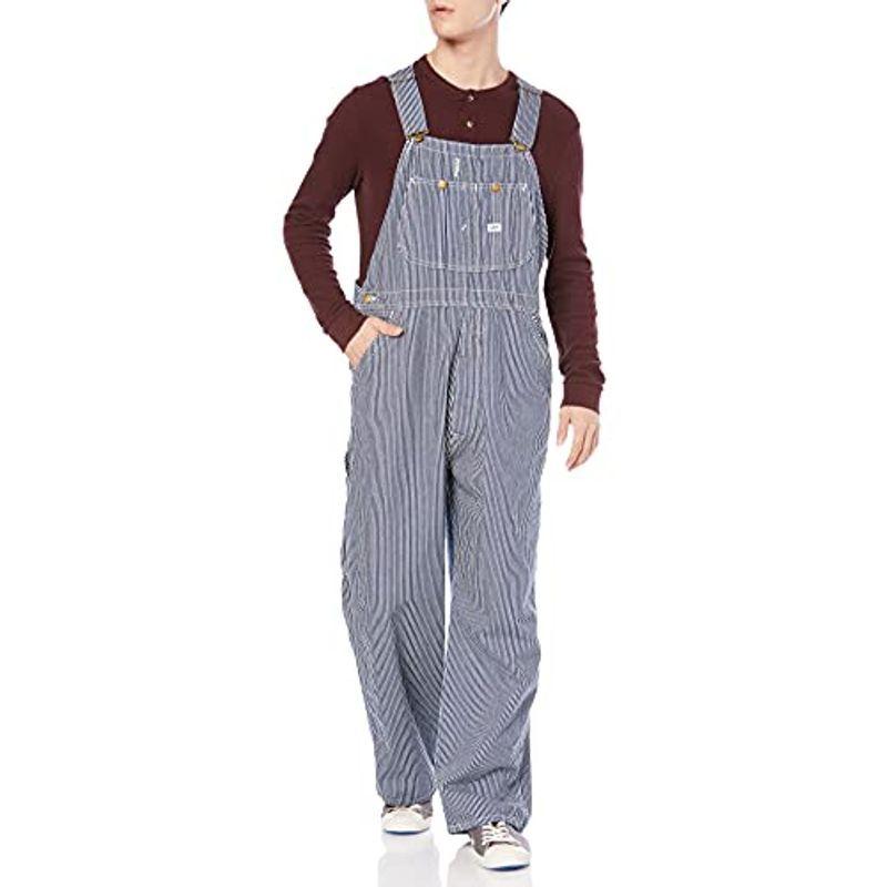 リー　オーバーオール　DUNGAREES　ヒッコリー　LOW-BACK　OVERALLS　S