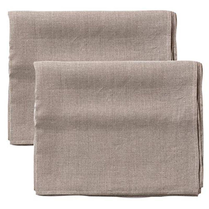 夏こそリネンでぐっすり快眠 お得な２枚セット リネン100％シーツ 厚手ナチュラル 吸水・速乾・抗菌・耐久性が高い天然素材リネン