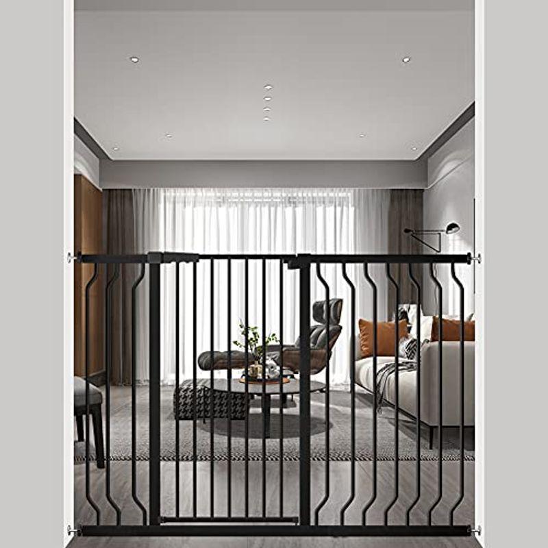 Seogva ベビーゲート ハイタイプ 高さ103cm 拡張フレーム付き 自動ロック 高さ100cm以上つっぱり式 穴開け不要 前後90度開 ベビーゲート ハイタイプ 高さ103cm 拡張フレーム付き 自動ロック 高さ100cm以上つっぱり式 穴開け不要 前後90度開