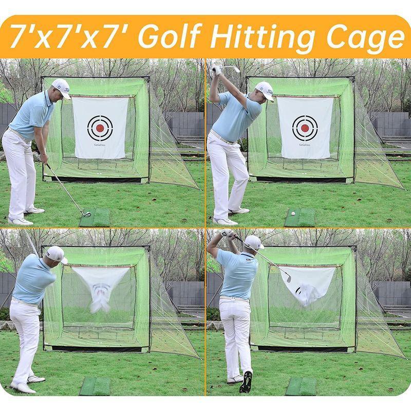 美品 Galileo ゴルフネット ヒッティング ケージ 練習 ドライビングネット 屋内 屋外 高衝撃 ダブルバックストップ ターゲットトレーニン 【1520489168】(54389円)