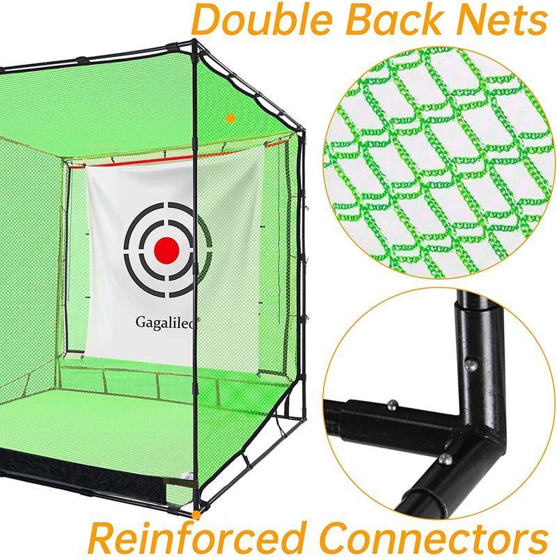 美品 Galileo ゴルフネット ヒッティング ケージ 練習 ドライビングネット 屋内 屋外 高衝撃 ダブルバックストップ ターゲットトレーニン 【1520489168】(54389円)