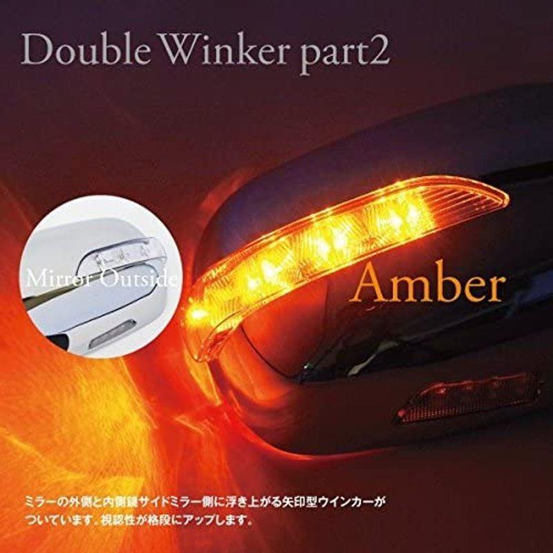 200系 ハイエース 電動式サイドミラー メッキ+LEDウインカー メッキ