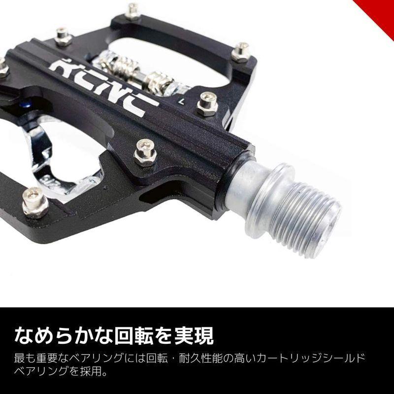 ケーシーエヌシー(KCNC) 自転車用ビンディングペダル レッド one size