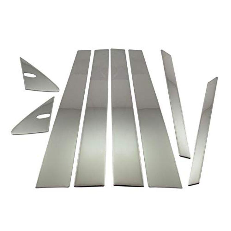 BRIGHTZ レクサス LS500h GVF50 GVF55 超鏡面ステンレスメッキピラーパネル 8PC バイザー無用 PIL-SIL-4