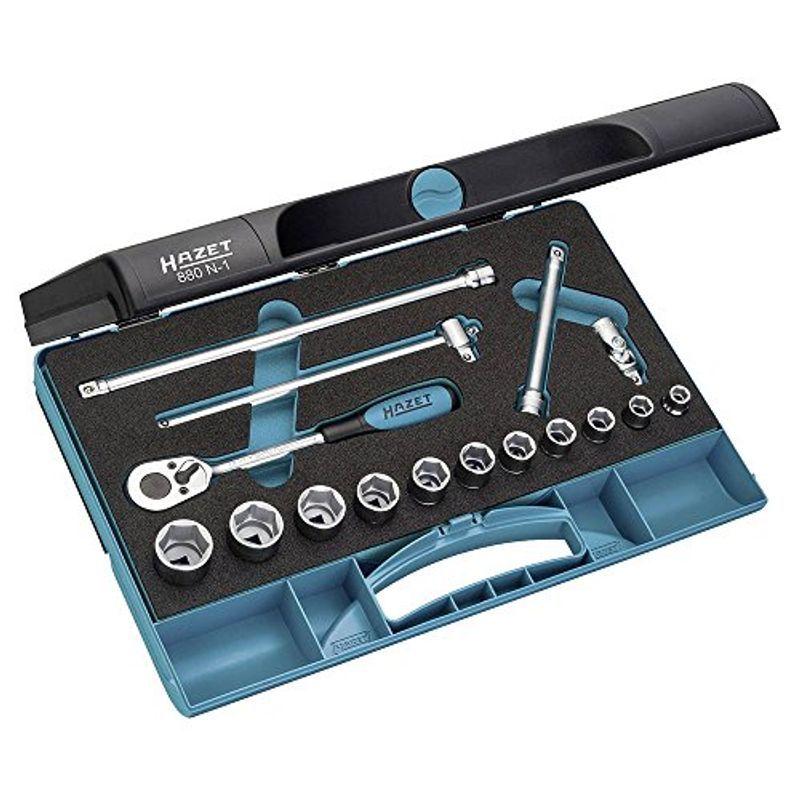 HAZET(ハゼット) ソケットレンチセット 6角 880N-1 差込角:9.5mm 16点 1セット