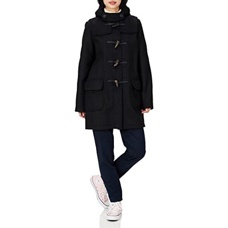 ロンドントラディション 公式英国製ロングダッフルコート Rina レディース Black BW L