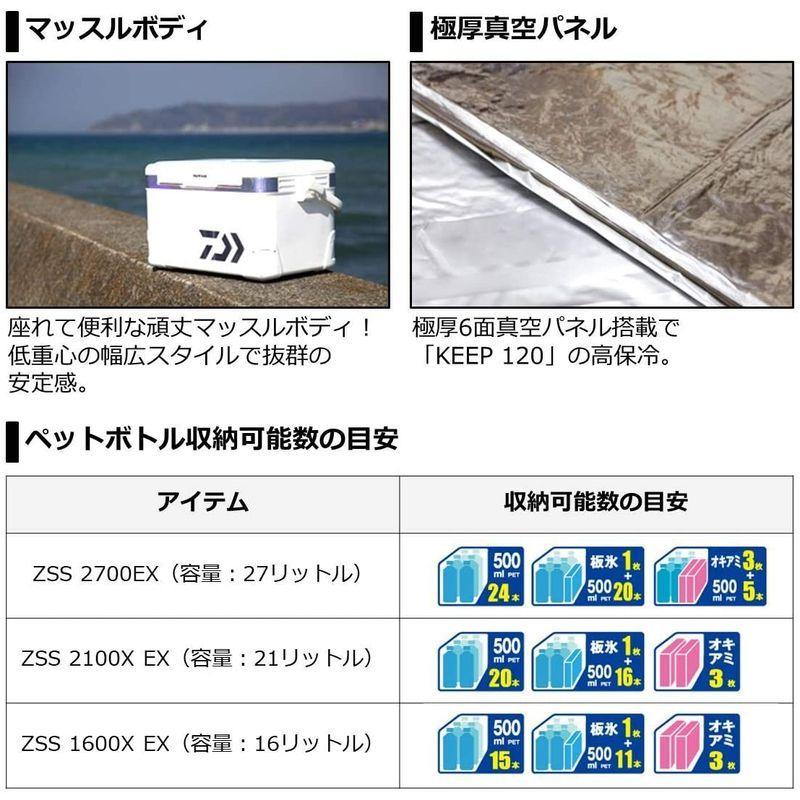 ダイワ(DAIWA) クーラーボックス プロバイザーHD EX ZSS2100X ホロシルバー 釣り 21リットル EX ホロシルバー 釣り ZSS2100X クーラーボックス 21リットル ダイワ(DAIWA) プロバイザーHD