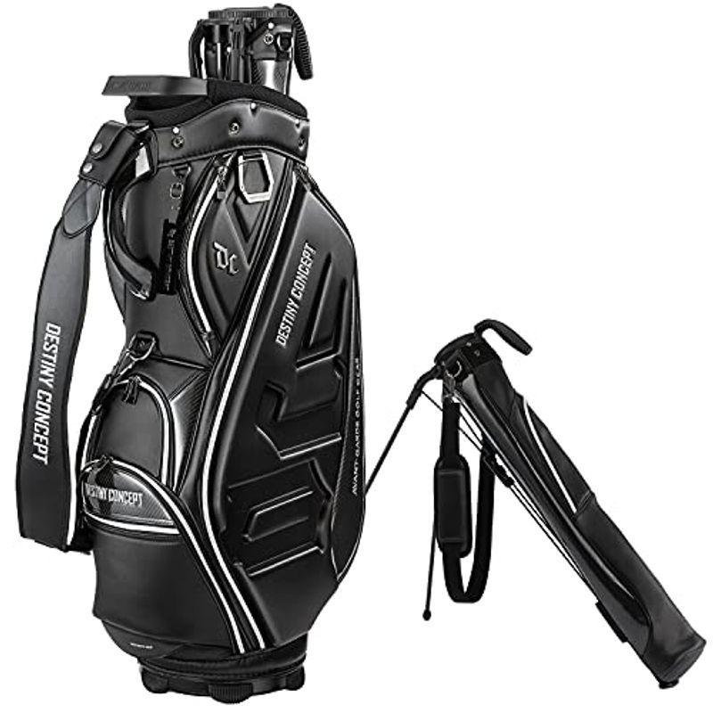 ディスティニーコンセプトDESTINY CONCEPT デュアル キャディバッグ DC-X14B DUAL セルフスタンドクラブケース 内蔵(27344円)