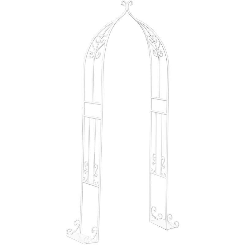 超特盛ミラクルプライス ガーデンガーデン アイアン スタンドフェンス フルアーチ ホワイト STF-W1100-WHT 【T1657975464】(9181円)