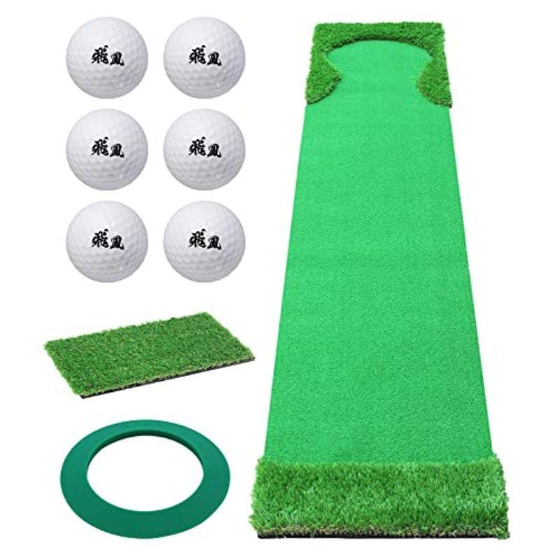 GolfStyle パターマット 3m ゴルフ パター 練習 マット ゴルフマット パッティング パター練習 ラフ 大型 厚手 室内 屋外