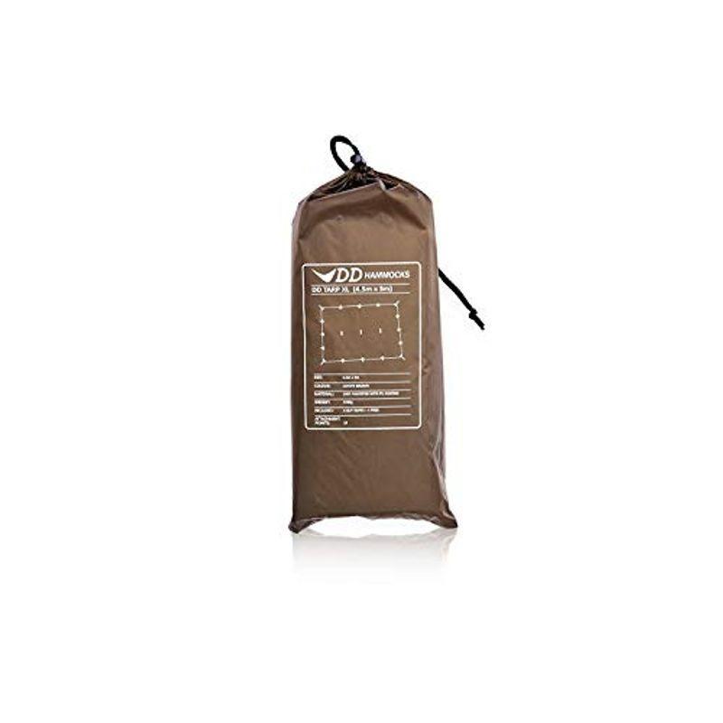 DD Tarp XL 4.5mx3m 多用途で軽量なタープ 耐水性 3000mm (Coyote brown) 並行輸入品