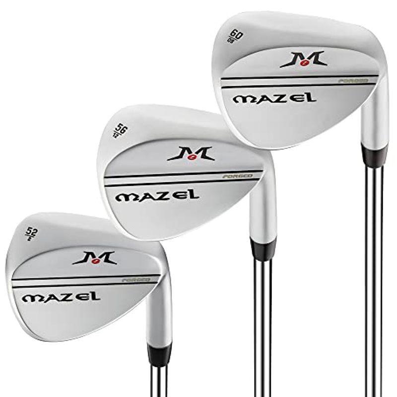 MAZEL (マゼル) ゴルフサンドウェッジ メンズ 右利き ロフト角:52度、55度、56度、59度、60度 フレックス : S ワイドソ