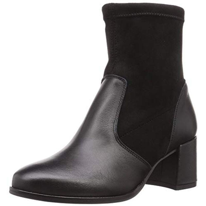 ボントレ ファッションブーツ コンビストレッチヒールブーツ レディース ブラック 23.5 cm 2E